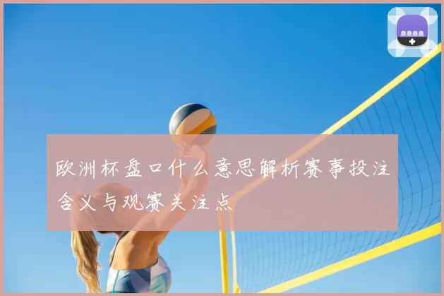 欧洲杯盘口什么意思解析赛事投注含义与观赛关注点